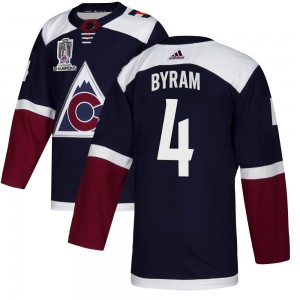 Adidas Bowen Byram Colorado Avalanche Youth Authentic Alternate 2022 Stanley Cup Champions Jersey - Navy