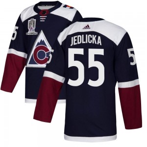 Adidas Maros Jedlicka Colorado Avalanche Youth Authentic Alternate 2022 Stanley Cup Champions Jersey - Navy