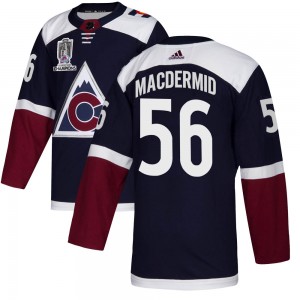 Adidas Kurtis MacDermid Colorado Avalanche Youth Authentic Alternate 2022 Stanley Cup Champions Jersey - Navy