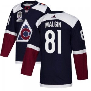 Adidas Denis Malgin Colorado Avalanche Youth Authentic Alternate 2022 Stanley Cup Champions Jersey - Navy