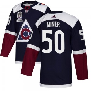 Adidas Trent Miner Colorado Avalanche Youth Authentic Alternate 2022 Stanley Cup Champions Jersey - Navy
