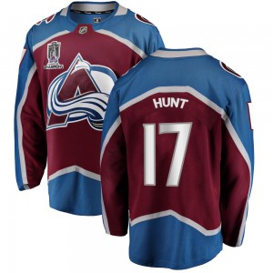 Fanatics Branded Youth Brad Hunt Colorado Avalanche Youth Breakaway Maroon Home 2022 Stanley Cup Champions Jersey