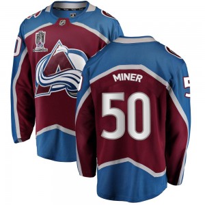 Fanatics Branded Youth Trent Miner Colorado Avalanche Youth Breakaway Maroon Home 2022 Stanley Cup Champions Jersey