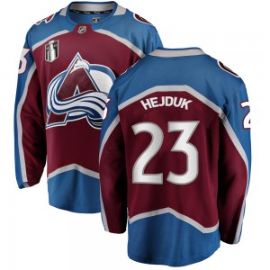 Fanatics Branded Youth Milan Hejduk Colorado Avalanche Youth Breakaway Maroon Home 2022 Stanley Cup Final Patch Jersey