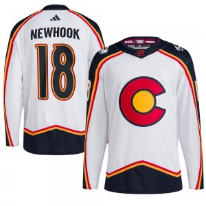 Adidas Alex Newhook Colorado Avalanche Youth Authentic Reverse Retro 2.0 Jersey - White