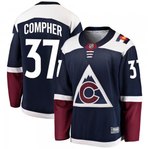 Fanatics Branded J.t. Compher Colorado Avalanche Men's J.T. Compher Breakaway Alternate Jersey - Navy