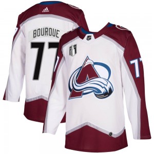 Adidas Raymond Bourque Colorado Avalanche Youth Authentic 2020/21 Away 2022 Stanley Cup Final Patch Jersey - White
