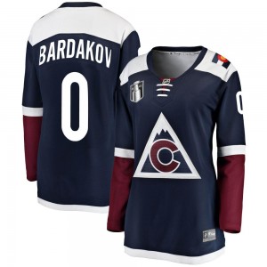 Fanatics Branded Zakhar Bardakov Colorado Avalanche Women's Breakaway Alternate 2022 Stanley Cup Final Patch Jersey - Navy