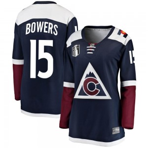 Fanatics Branded Shane Bowers Colorado Avalanche Women's Breakaway Alternate 2022 Stanley Cup Final Patch Jersey - Navy