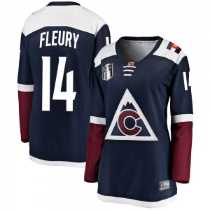 Fanatics Branded Theoren Fleury Colorado Avalanche Women's Breakaway Alternate 2022 Stanley Cup Final Patch Jersey - Navy