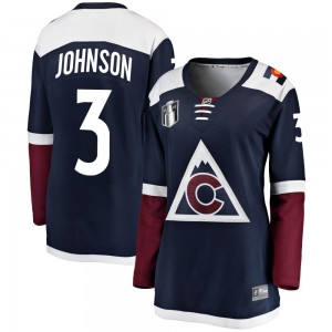 Fanatics Branded Jack Johnson Colorado Avalanche Women's Breakaway Alternate 2022 Stanley Cup Final Patch Jersey - Navy