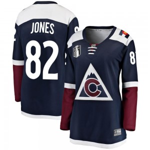 Fanatics Branded Caleb Jones Colorado Avalanche Women's Breakaway Alternate 2022 Stanley Cup Final Patch Jersey - Navy