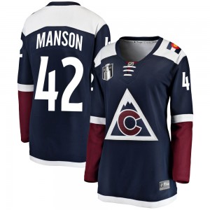 Fanatics Branded Josh Manson Colorado Avalanche Women's Breakaway Alternate 2022 Stanley Cup Final Patch Jersey - Navy