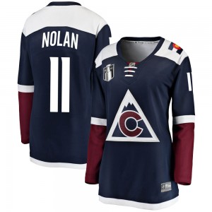 Fanatics Branded Owen Nolan Colorado Avalanche Women's Breakaway Alternate 2022 Stanley Cup Final Patch Jersey - Navy