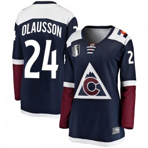 Fanatics Branded Oskar Olausson Colorado Avalanche Women's Breakaway Alternate 2022 Stanley Cup Final Patch Jersey - Navy