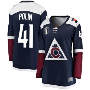 Fanatics Branded Jason Polin Colorado Avalanche Women's Breakaway Alternate 2022 Stanley Cup Final Patch Jersey - Navy