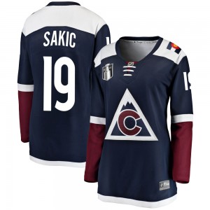 Fanatics Branded Joe Sakic Colorado Avalanche Women's Breakaway Alternate 2022 Stanley Cup Final Patch Jersey - Navy