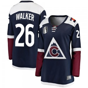 Fanatics Branded Sean Walker Colorado Avalanche Women's Breakaway Alternate 2022 Stanley Cup Final Patch Jersey - Navy