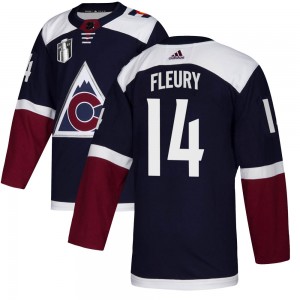 Adidas Theoren Fleury Colorado Avalanche Youth Authentic Alternate 2022 Stanley Cup Final Patch Jersey - Navy