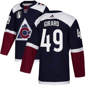 Adidas Samuel Girard Colorado Avalanche Youth Authentic Alternate 2022 Stanley Cup Final Patch Jersey - Navy
