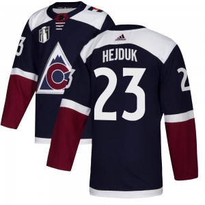 Adidas Milan Hejduk Colorado Avalanche Youth Authentic Alternate 2022 Stanley Cup Final Patch Jersey - Navy