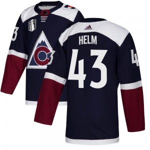 Adidas Darren Helm Colorado Avalanche Youth Authentic Alternate 2022 Stanley Cup Final Patch Jersey - Navy