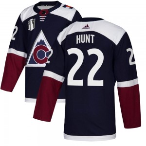 Adidas Dryden Hunt Colorado Avalanche Youth Authentic Alternate 2022 Stanley Cup Final Patch Jersey - Navy
