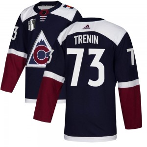 Adidas Yakov Trenin Colorado Avalanche Youth Authentic Alternate 2022 Stanley Cup Final Patch Jersey - Navy
