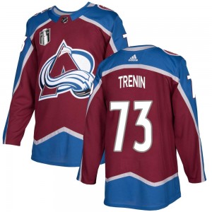 Adidas Men's Yakov Trenin Colorado Avalanche Men's Authentic Burgundy Home 2022 Stanley Cup Final Patch Jersey