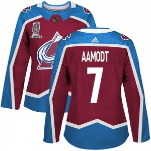 Adidas Women's Wyatt Aamodt Colorado Avalanche Women's Authentic Burgundy Home 2022 Stanley Cup Champions Jersey