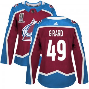 Adidas Women's Samuel Girard Colorado Avalanche Women's Authentic Burgundy Home 2022 Stanley Cup Champions Jersey