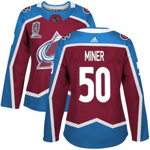 Adidas Women's Trent Miner Colorado Avalanche Women's Authentic Burgundy Home 2022 Stanley Cup Champions Jersey