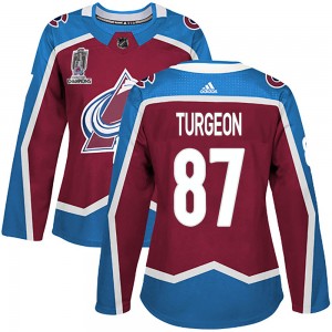 Adidas Women's Pierre Turgeon Colorado Avalanche Women's Authentic Burgundy Home 2022 Stanley Cup Champions Jersey