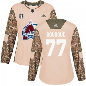 Adidas Raymond Bourque Colorado Avalanche Women's Authentic Veterans Day Practice 2022 Stanley Cup Final Patch Jersey - Camo