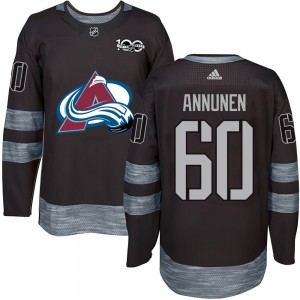 Justus Annunen Colorado Avalanche Youth Authentic 1917- 100th Anniversary Jersey - Black