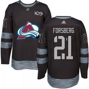Peter Forsberg Colorado Avalanche Youth Authentic 1917- 100th Anniversary Jersey - Black