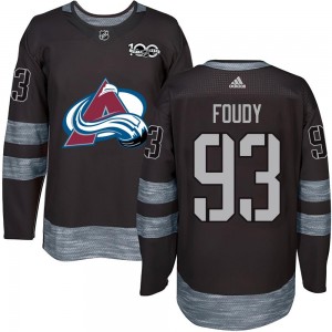 Jean-Luc Foudy Colorado Avalanche Youth Authentic 1917- 100th Anniversary Jersey - Black