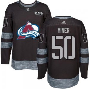 Trent Miner Colorado Avalanche Youth Authentic 1917- 100th Anniversary Jersey - Black