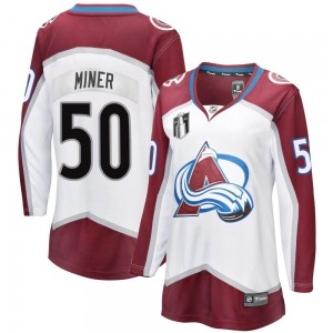 Fanatics Branded Trent Miner Colorado Avalanche Women's Breakaway Away 2022 Stanley Cup Final Patch Jersey - White