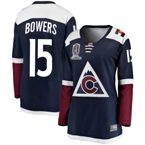 Fanatics Branded Shane Bowers Colorado Avalanche Women's Breakaway Alternate 2022 Stanley Cup Champions Jersey - Navy