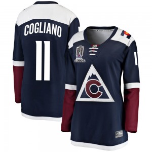 Fanatics Branded Andrew Cogliano Colorado Avalanche Women's Breakaway Alternate 2022 Stanley Cup Champions Jersey - Navy