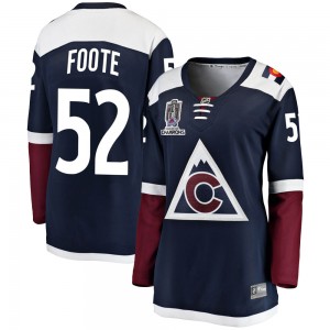 Fanatics Branded Adam Foote Colorado Avalanche Women's Breakaway Alternate 2022 Stanley Cup Champions Jersey - Navy
