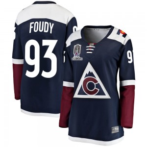 Fanatics Branded Jean-Luc Foudy Colorado Avalanche Women's Breakaway Alternate 2022 Stanley Cup Champions Jersey - Navy
