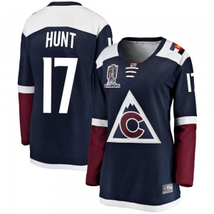 Fanatics Branded Brad Hunt Colorado Avalanche Women's Breakaway Alternate 2022 Stanley Cup Champions Jersey - Navy