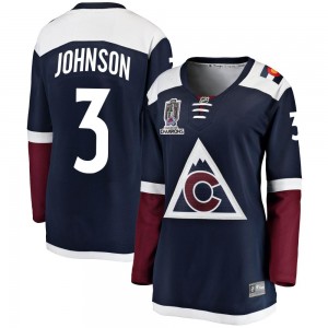 Fanatics Branded Jack Johnson Colorado Avalanche Women's Breakaway Alternate 2022 Stanley Cup Champions Jersey - Navy