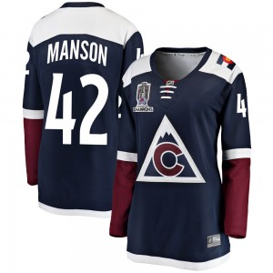 Fanatics Branded Josh Manson Colorado Avalanche Women's Breakaway Alternate 2022 Stanley Cup Champions Jersey - Navy