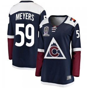 Fanatics Branded Ben Meyers Colorado Avalanche Women's Breakaway Alternate 2022 Stanley Cup Champions Jersey - Navy