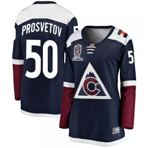 Fanatics Branded Ivan Prosvetov Colorado Avalanche Women's Breakaway Alternate 2022 Stanley Cup Champions Jersey - Navy
