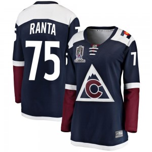 Fanatics Branded Sampo Ranta Colorado Avalanche Women's Breakaway Alternate 2022 Stanley Cup Champions Jersey - Navy