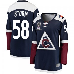 Fanatics Branded Ben Storm Colorado Avalanche Women's Breakaway Alternate 2022 Stanley Cup Champions Jersey - Navy